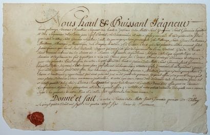 VENDÉE. 1786. Castle of the MOTTE (85). Piece...
