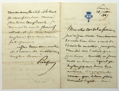 FIALIN, Duc de PERSIGNY (1808-1872) Statesman,...