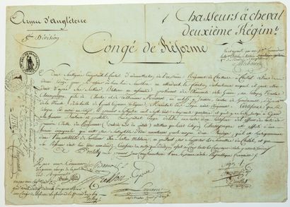 MORBIHAN. 1798. ARMY OF ENGLAND. Leave signed...