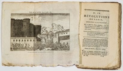 TAKING OF THE BASTILLE. 1789. Journal Révolutionnaire:...