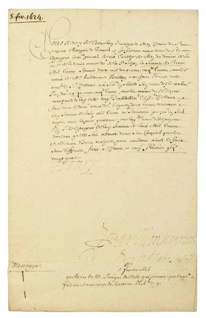 Henry de BOURBON, legitimated of FRANCE,...