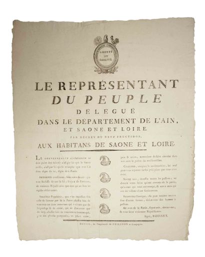 BOISSET (Joseph Antoine, Conventionnel de...