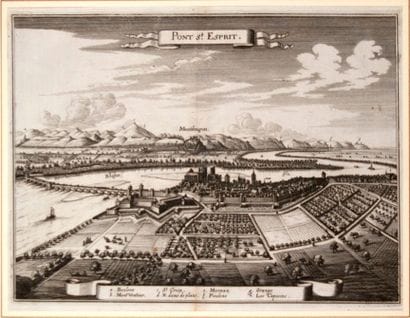 (GARD.) Engraving of the City of 