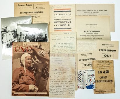 FRENCH ALGERIA. Set of 10 original documents...