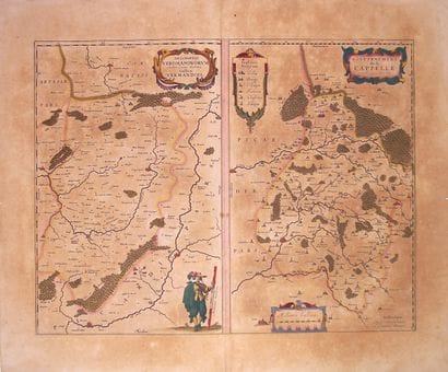 Map XVIIth c. : AISNE. VERMANDOIS. Government...