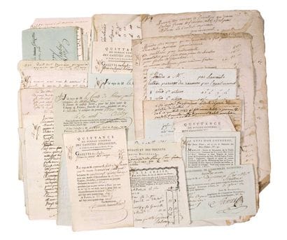 (INDRE) SEIGNEURY OF ECUEILLÉ (36). 54 Documents...