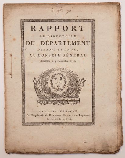 SAÔNE-ET-LOIRE. 1790. 