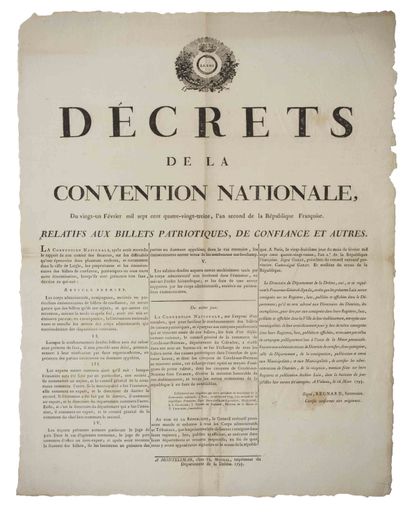 DROME 1793. PATRIOTIC TRUST BILLS: 