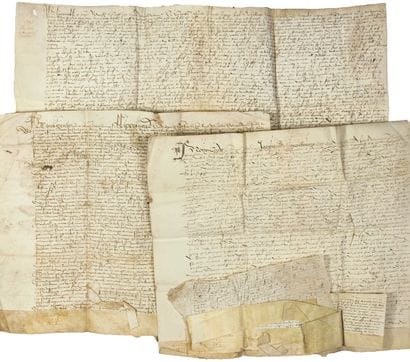 COUNTY OF ARTOIS. 1518. CAMBRÉSIS. 11 PARCHMENTS:...