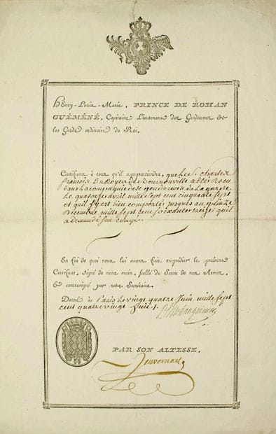 GENDARMES OF THE GUARD OF KING LOUIS XVI....