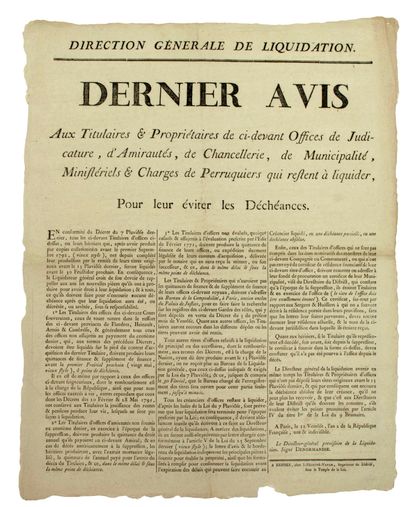 ILLE-ET-VILAINE. 1794. SUPPRESSION OF OFFICES....