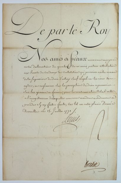 Henri BERTIN (Périgueux 1720 - Belgium 1792)...