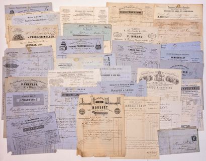 PARIS BILLS of the SECOND EMPIRE. Collection...