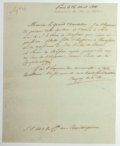 BIRTH OF THE KING OF ROME, L'AIGLON, March...