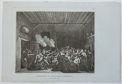 THE ESCAPE FROM VARENNES. 2 Engravings of...