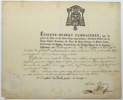 ROUEN (76) - CAMBACÉRÈS (Etienne-Hubert)...
