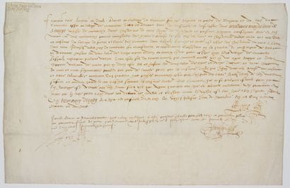 OISE. VAL D'OISE. 1578. Hail for two thirds...