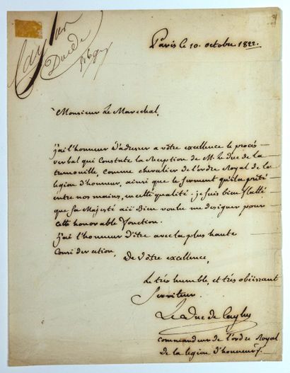 Joseph Louis Robert de LIGNERAC, Duke of...