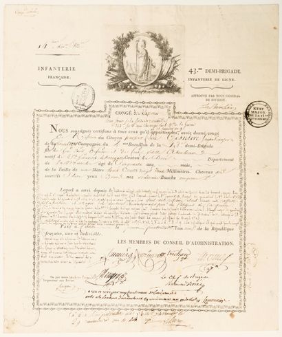 VINEYARD. CALVADOS. Military leave signed...