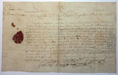 GARD. 1794. Two Certificates of Services...