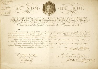 CHARLES X King of France from 1824 to 1830...
