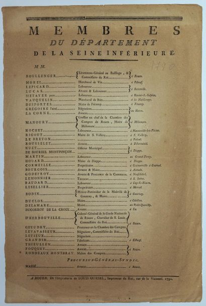 SEINE INFÉRIEURE - 