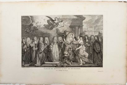 LOUIS XIV and LOUIS XV, 4 historical scenes....