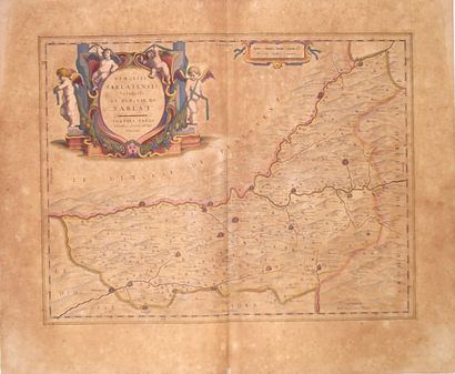 Map XVIIth c. : DORDOGNE, Diocese of SARLAT...