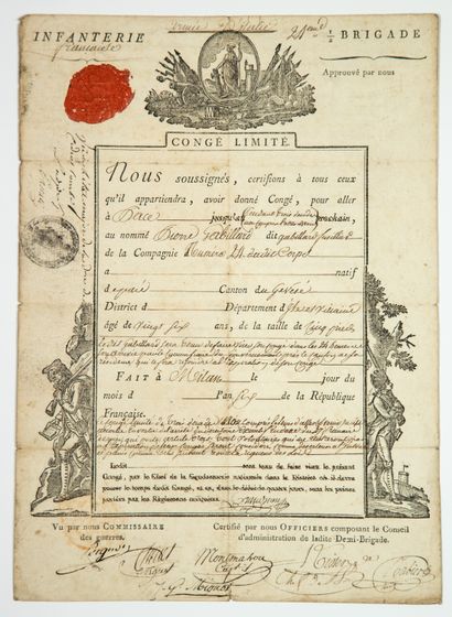 ILLE-ET-VILAINE. 1798. ARMY OF ITALY. Limited...