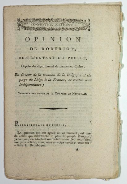 REUNION OF BELGIUM TO FRANCE: 