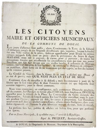 NORTH. 1792. DOUAI. 