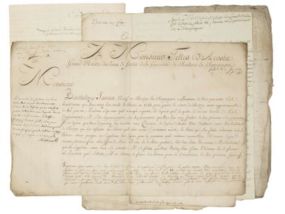 CHAMPAGNE. MEUSE. 6 Documents signed 