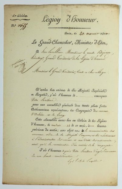 COUNT DEJEAN. SHARES of the Company of the...