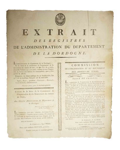 SCHOOL OF CHALONS (51). DORDOGNE. Extract...
