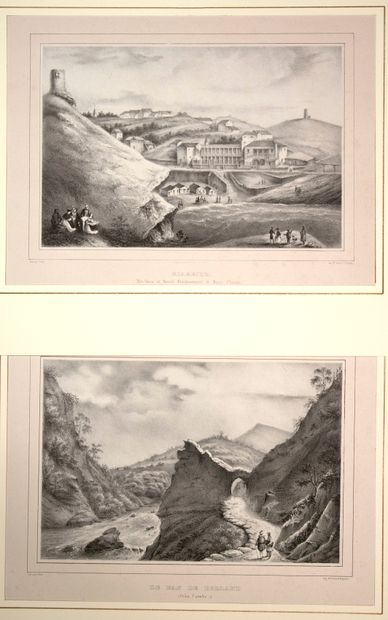 PYRENEES-ATLANTIQUES. 3 Lithographs by VIDAL...