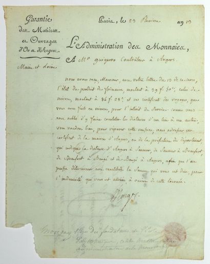 Gaspard MONGE, Comte de Péluse, (Beaune 1746...