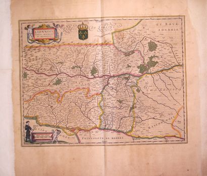 17th century map: LYONNAIS, FOREST, BEAUJOLAIS...