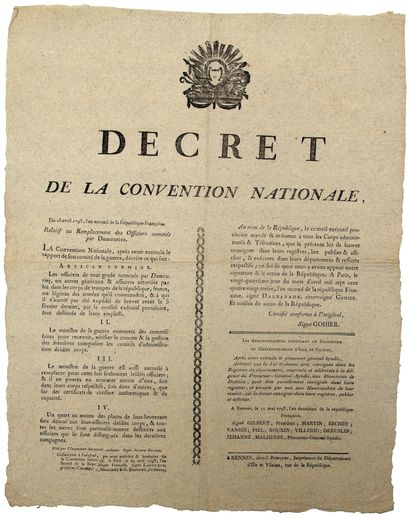 ILLE ET VILAINE. 1793 - DUMOURIEZ (Charles-François)...
