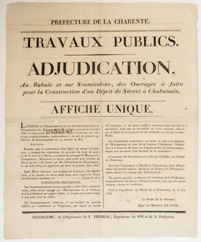 CHARENTE. 1826. PRISON. 