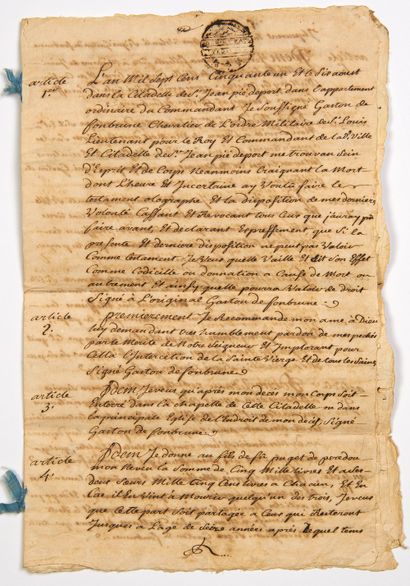 ST-JEAN-PIED-DE-PORT (64). 1751 - 