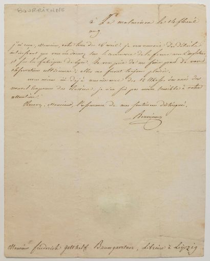 LA MALMAISON (92) 1801 - BOURRIENNE (Louis...