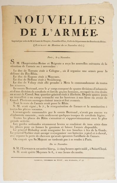 GREAT ARMY. THE EMPEROR NAPOLEON IS AT SAINT...