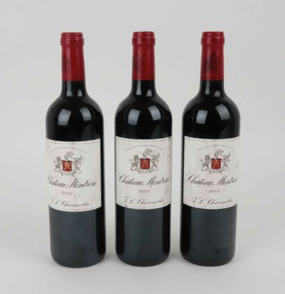 3 bottles Montrose 2004

Slightly stained...