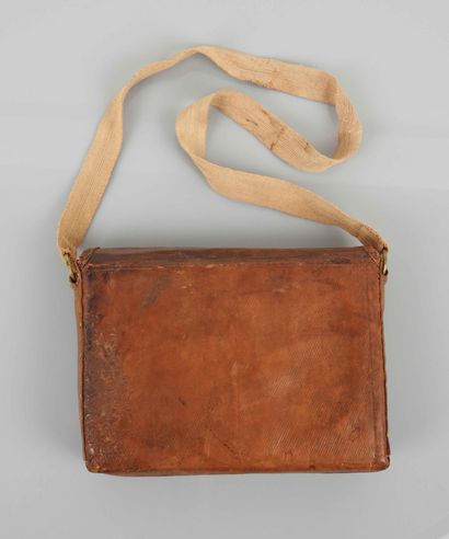Leather Quran case embroidered with Ottoman...