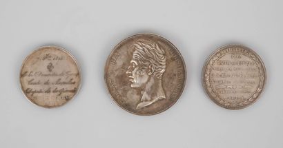 RESTORATION

Set of three silver medals including...
