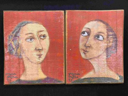 Yvana Stella (1945 - 2005) 

Untitled, 2005

Pair...