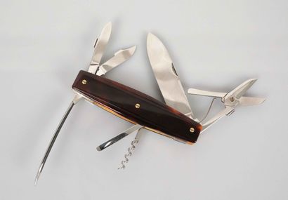 PETER PARIS, folding knife with 8 blades,...