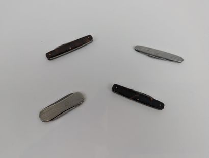 
Set of 4 folding knives, multiblade, two...