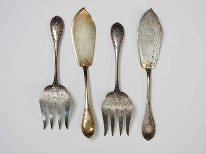 925/000 silver household set with floral...