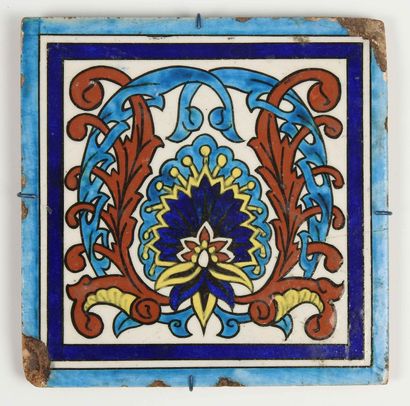Kutahya tile.20th century.1727ral central...